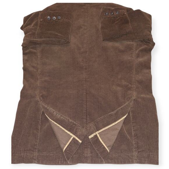 St. John’s Bay Vintage Brown Corduroy Blazer Size L Retro 70s Style - Picture 3 of 6
